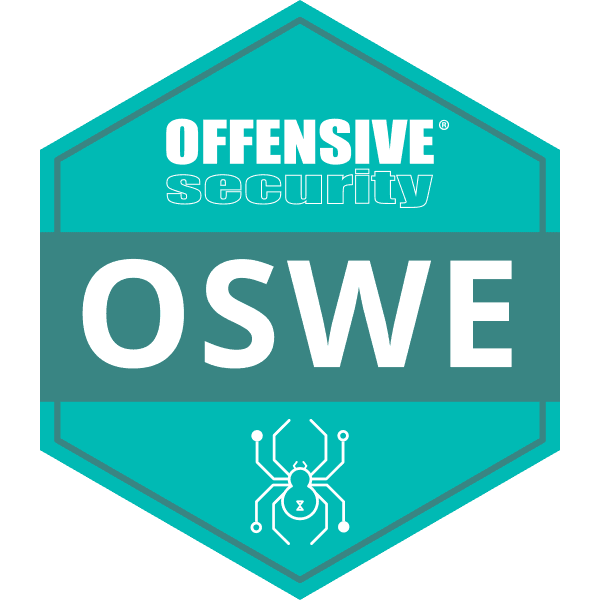 Badge officiel OSWE émis par OffSec